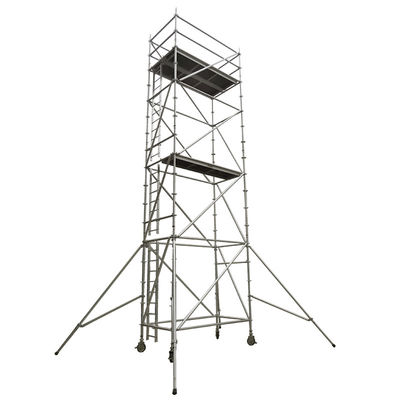 ভালো দাম Platformwidth 0.6m To 1.2m Aluminium Scaffold Tower With Diagonal Pipe Structure Anodized Surface Ideal For Construction অনলাইন